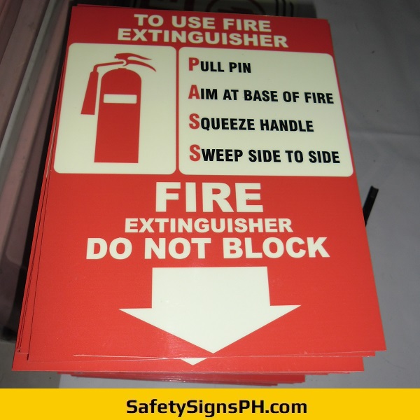 Fire Extinguisher Signs Philippines