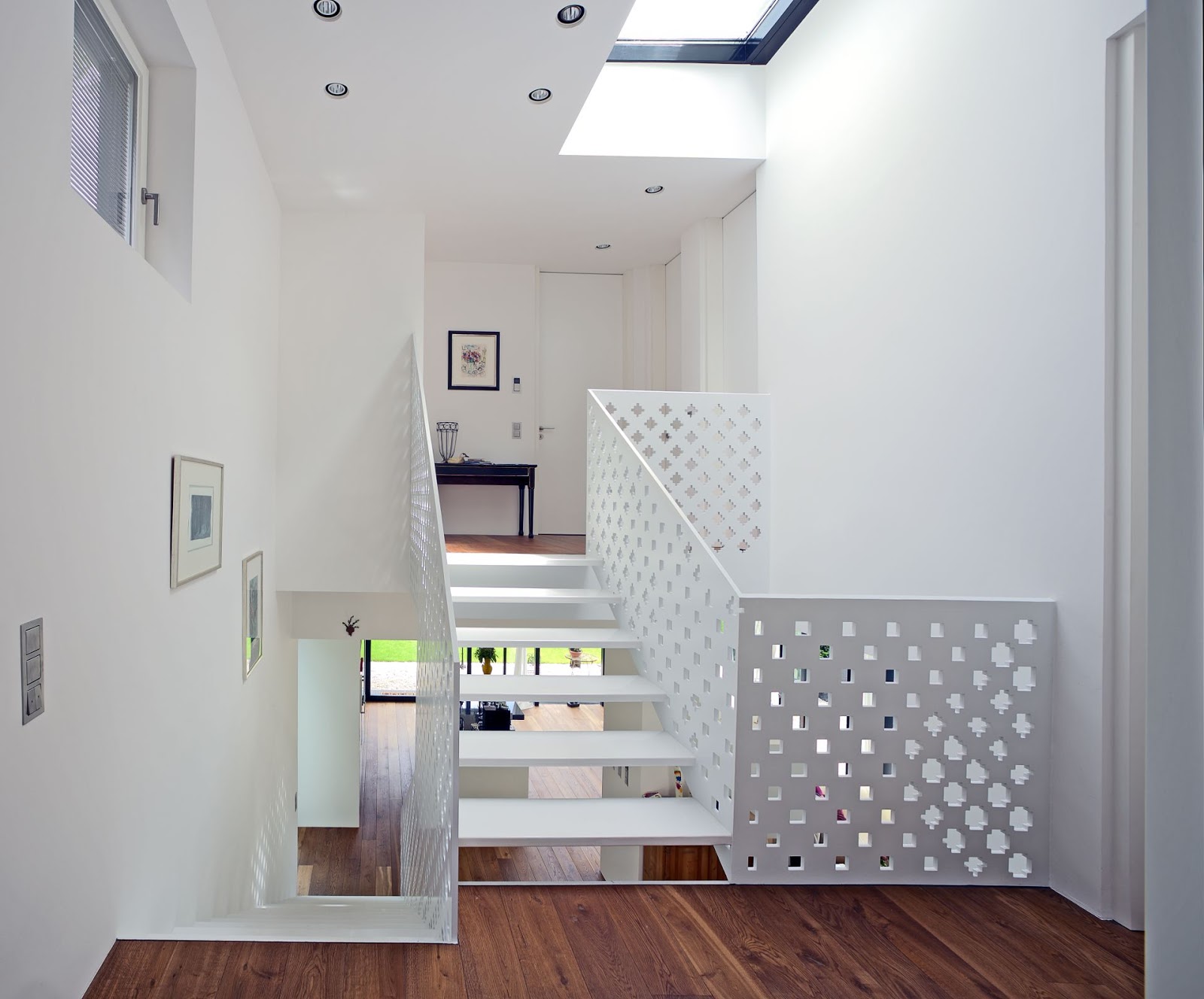 Frobel Metallbau Gelander Treppe Muster Gelasert