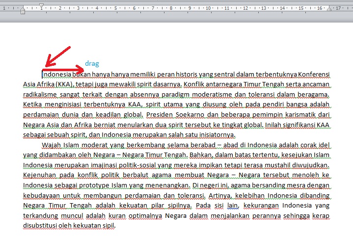 Cara Memilih Atau Block Teks Di Ms Word Teknologi Informasi