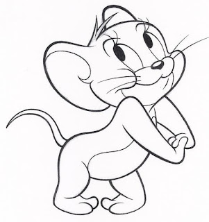 Mewarnai Gambar Wortel Belajar Jerry Tikus Pintar Serial Kartun Tom