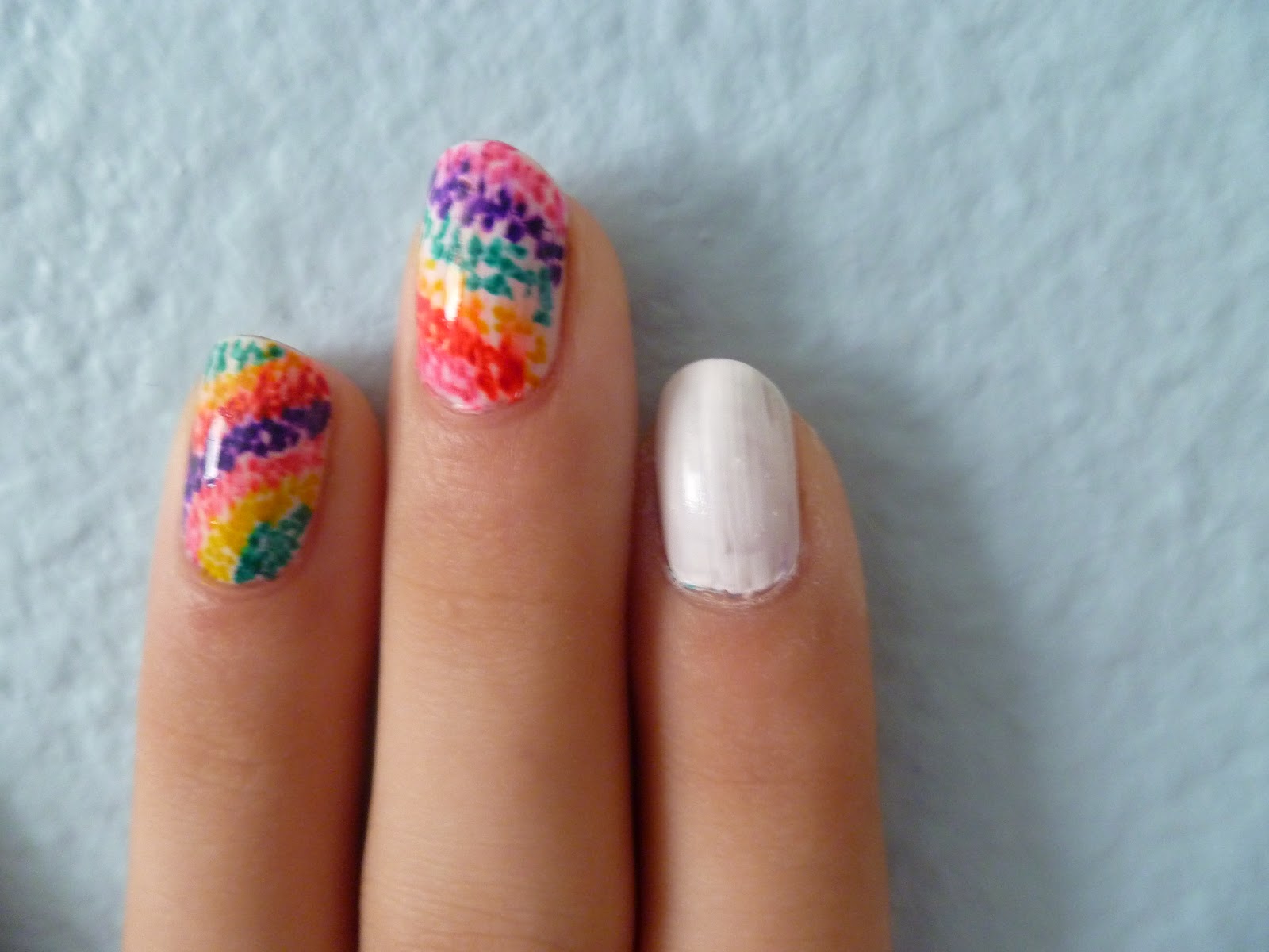 Nailspirations) Sharpie tyedye Nails!
