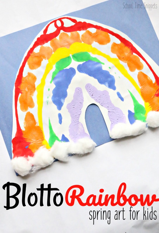 Blotto Rainbow Craft for Preschoolers