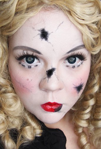 Makeup your Jangsara: Tutorial: Broken Doll