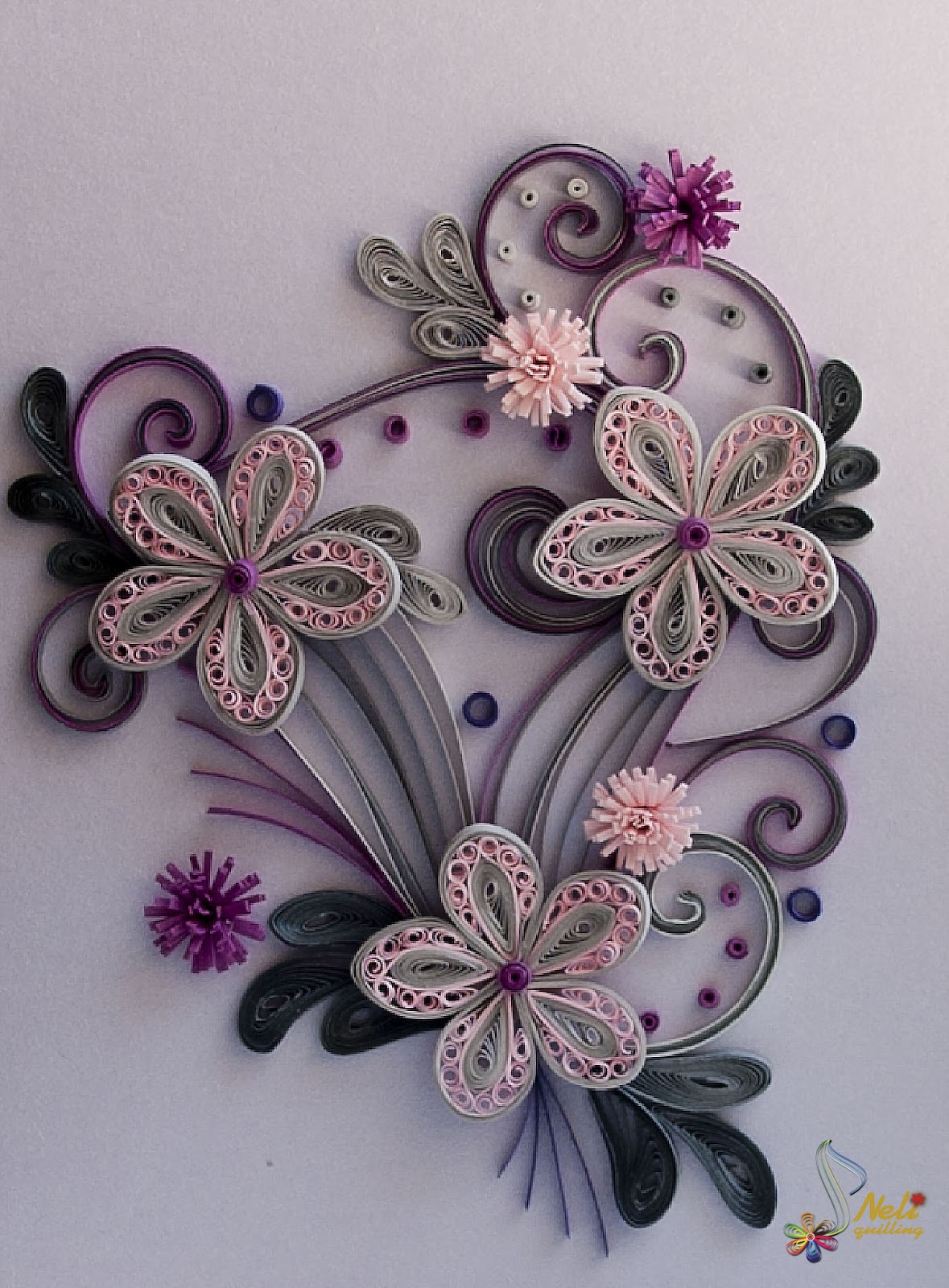 Neli Quilling Art Quilling cardsflowers