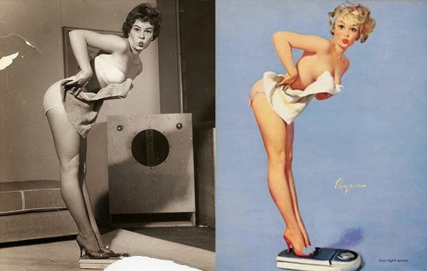 American pin up artist, Gil Elvgren paintings, pin up models-3