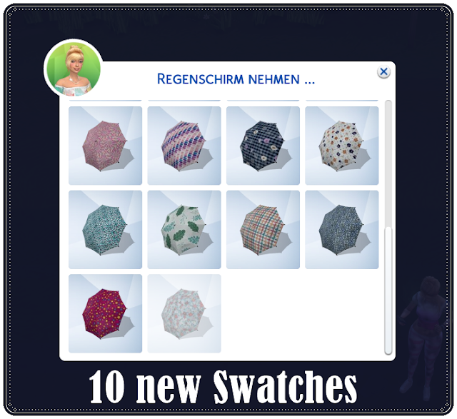 Sims 4 Welt Colorful Umbrellas