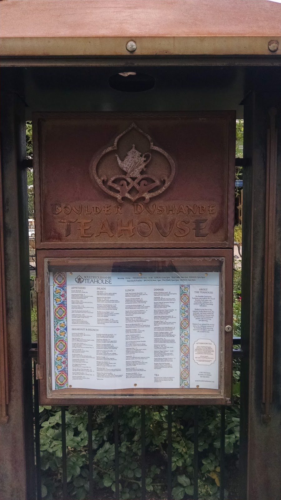 Boulder CO The Boulder Dushanbe Tea House