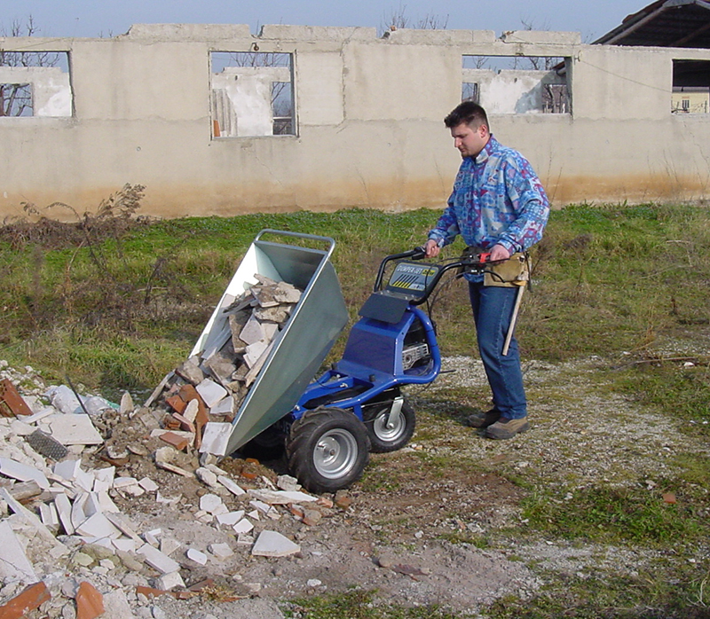 Power wheel barrow Dumper Jet by Zallys, Italy