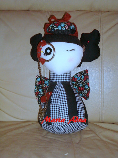 textile and metal doll, textile doll, decoration doll