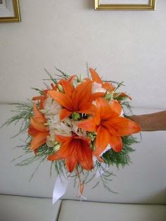 Ramos y Bouquets de Novia Naranja, parte 1