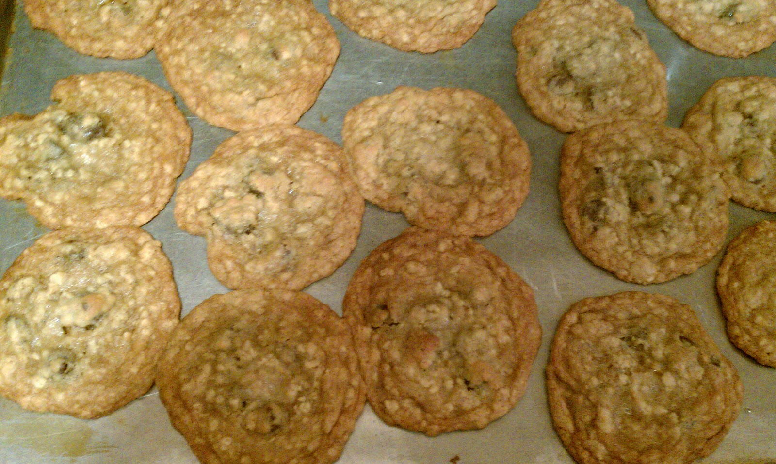 The HodgePodge Gallery OatmealFlax Chocolate Chip Cookies