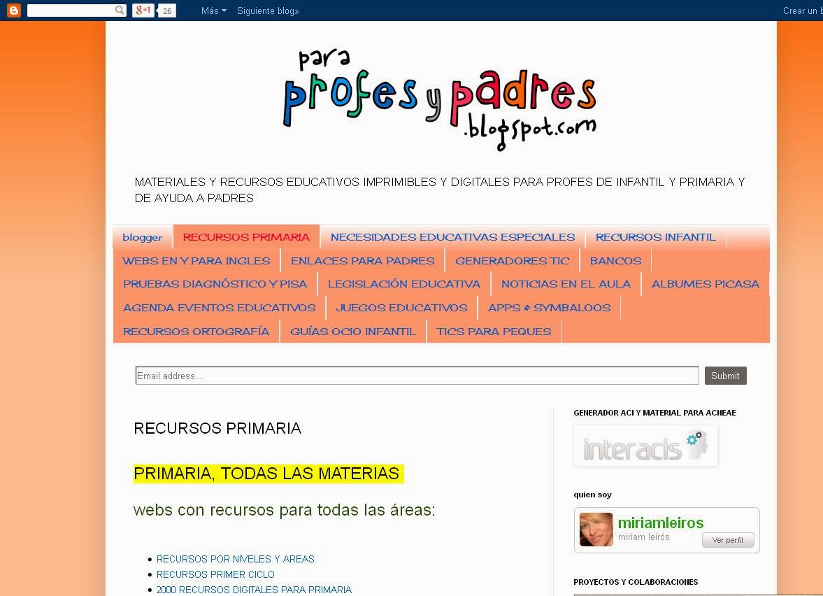 http://paraprofesypadres.blogspot.com.es/p/recursos-primaria.html
