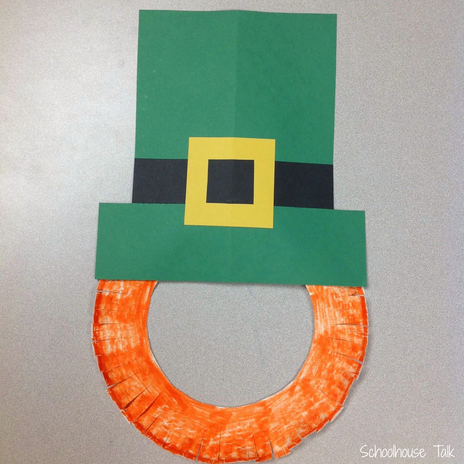 Schoolhouse Talk! Leprechaun Mask Adapted Craftivity