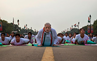 Narendra Modi Yoga Asana
