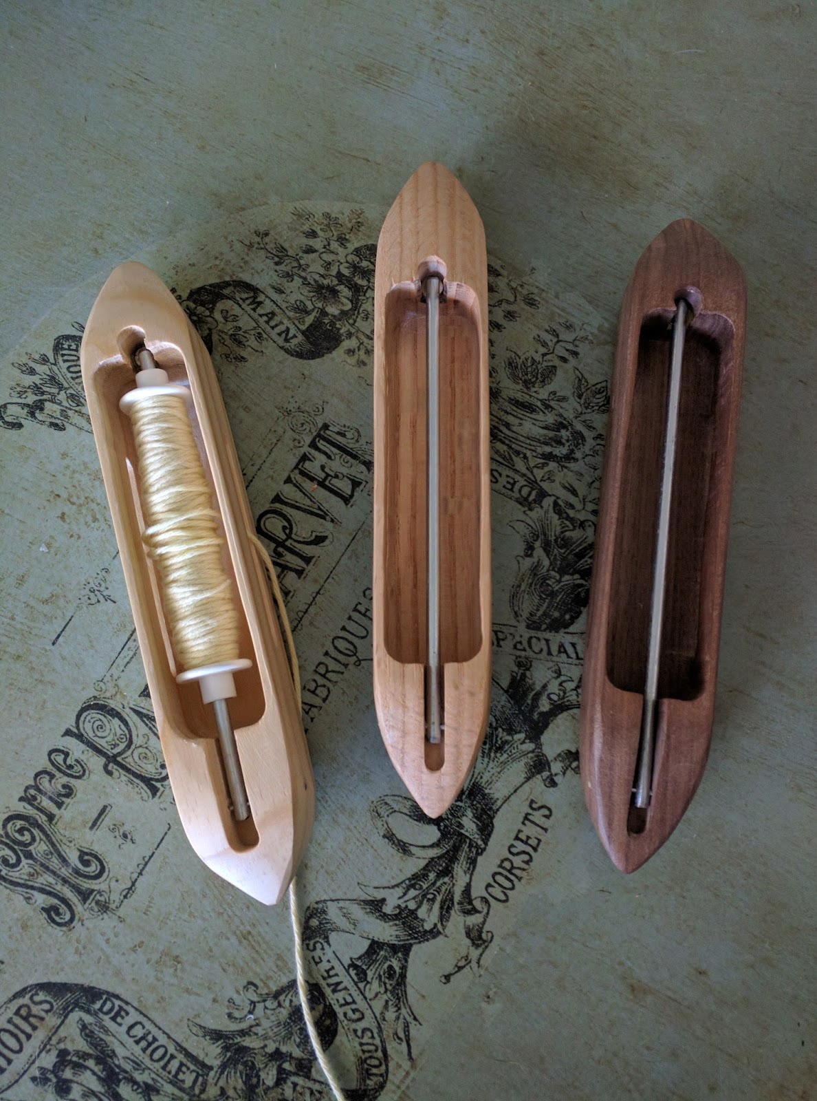 She's just a girl who creates... More Handmade Weaving Boat Shuttles