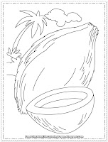 Coconut Printable Coloring Page - Free Printable Kids Coloring Pages