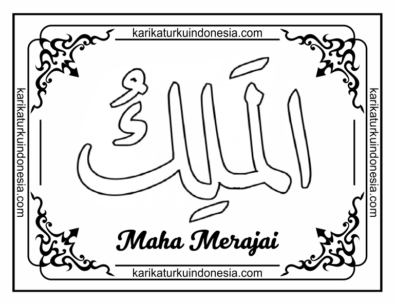 Featured image of post Mewarnai Asmaul Husna Al Malik Mewarnai gambar sketsa kaligrafi asmaul husna 3 al malik posted by abu said at monday july 04 2016