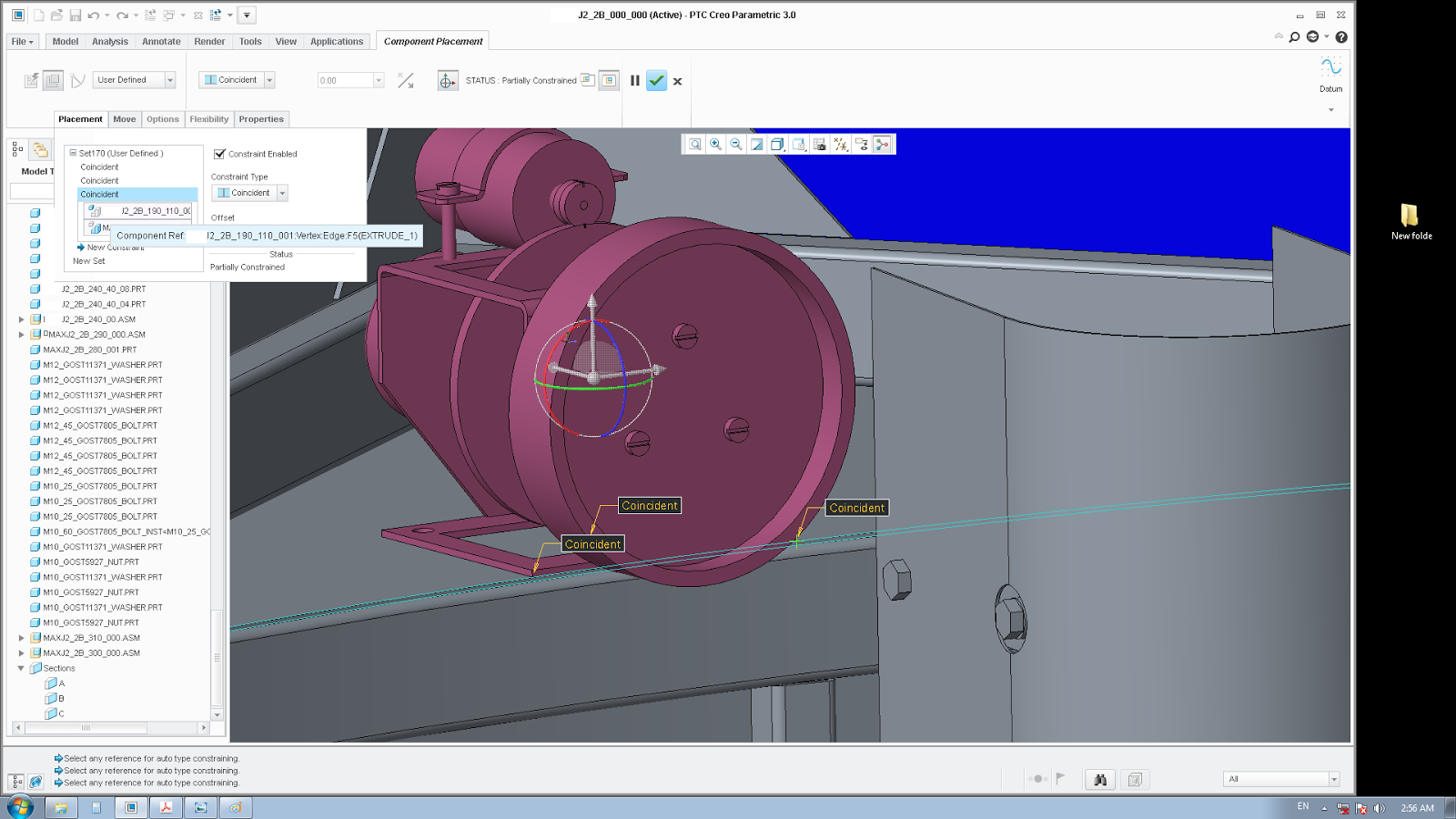 40N44E Creo Parametric 2016