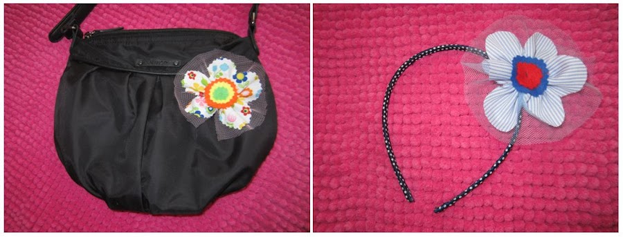 mis nancys, mis peques y yo, tutorial facil DIY flor de tul colores diadema