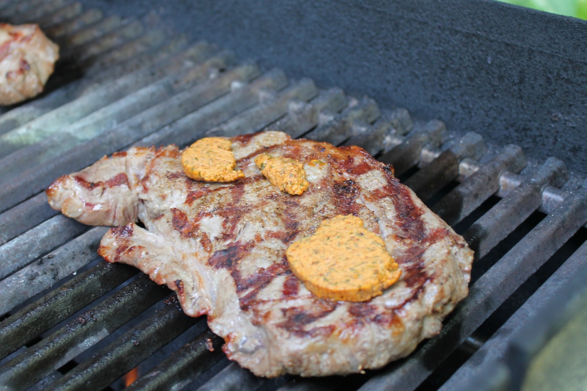 CuminRubbed Grilled Steaks with ChiliLime Butter
