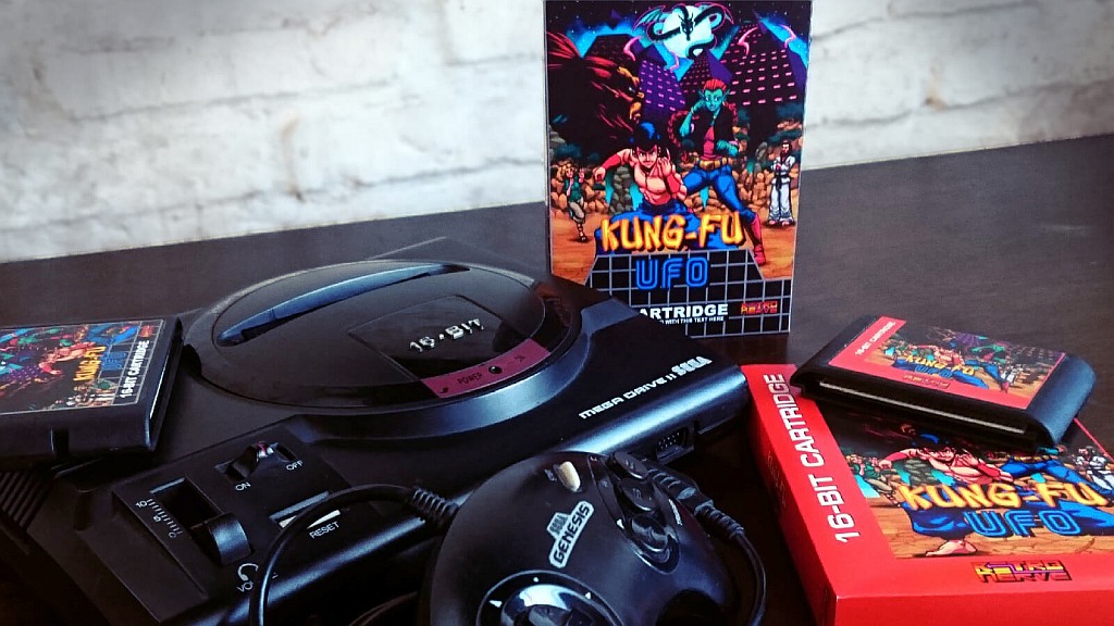 Conheça Kung-Fu UFO, novo jogo em desenvolvimento para Mega Drive