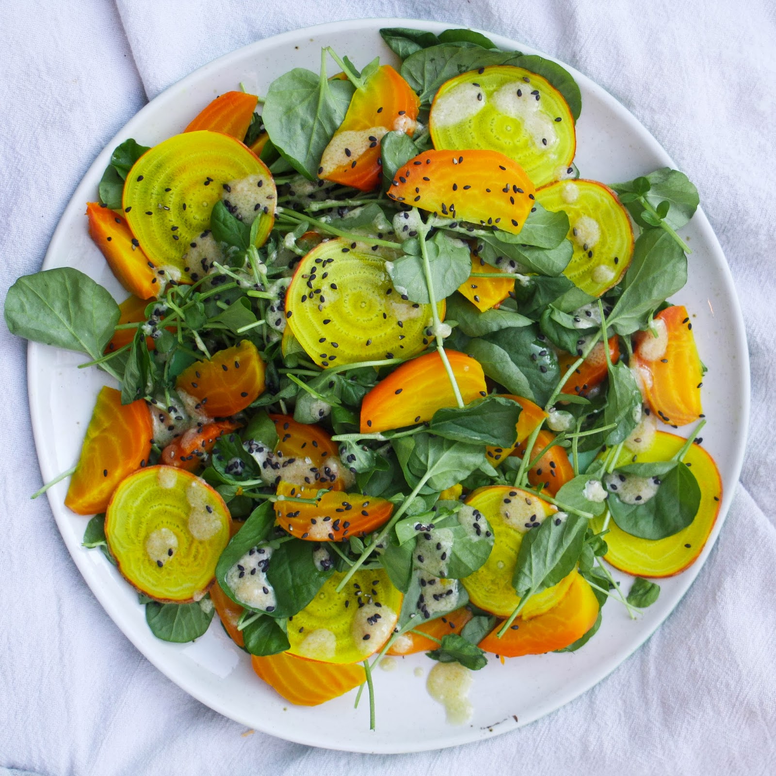 Sparrows & Spatulas cook the mag bon appetit's beet salad with miso