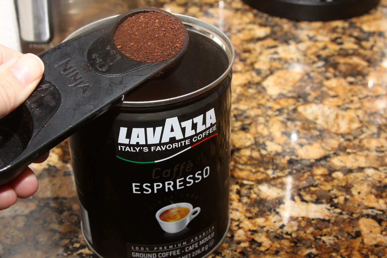 For the Love of Food Mardi Gras King Cake Latte