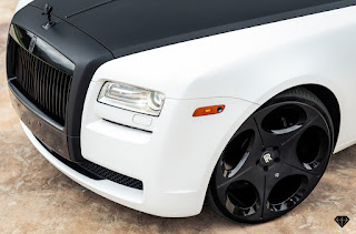 2015 Rolls-Royce Ghost fitted with 24 BD-77s 2-Tone Black - Blaque Diamond Wheels