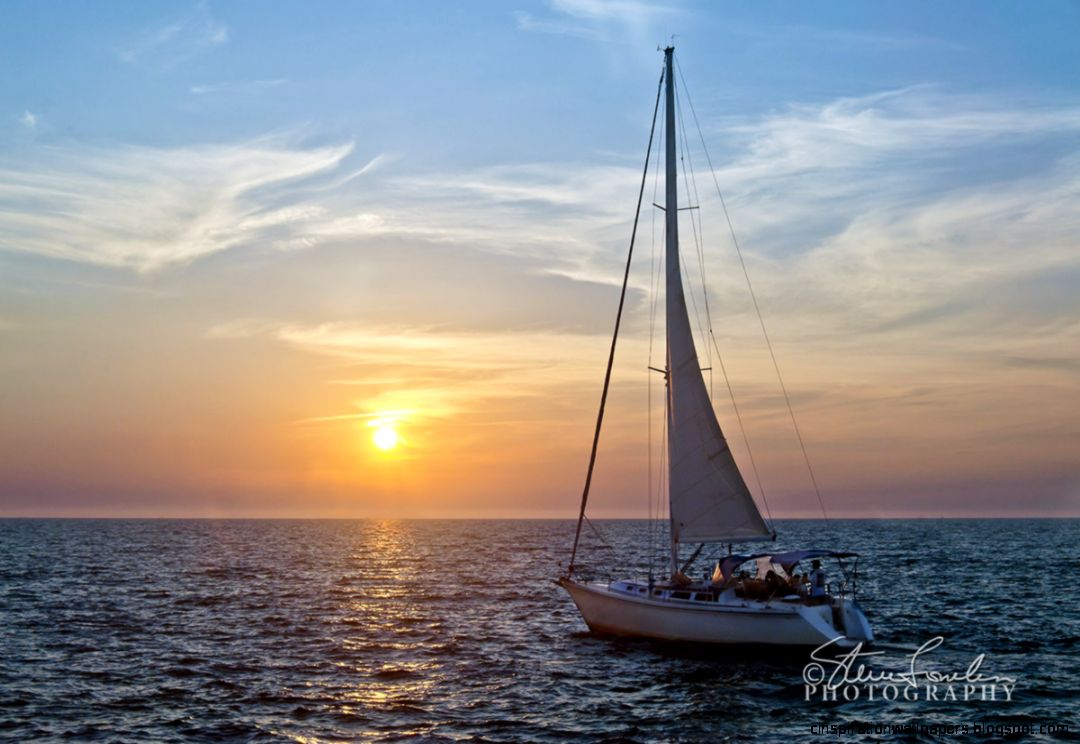 MSC131 Sailboat Sunset 2  Steve Loveless Photography