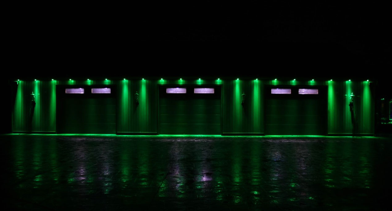 led strip Garage area Puck Lights