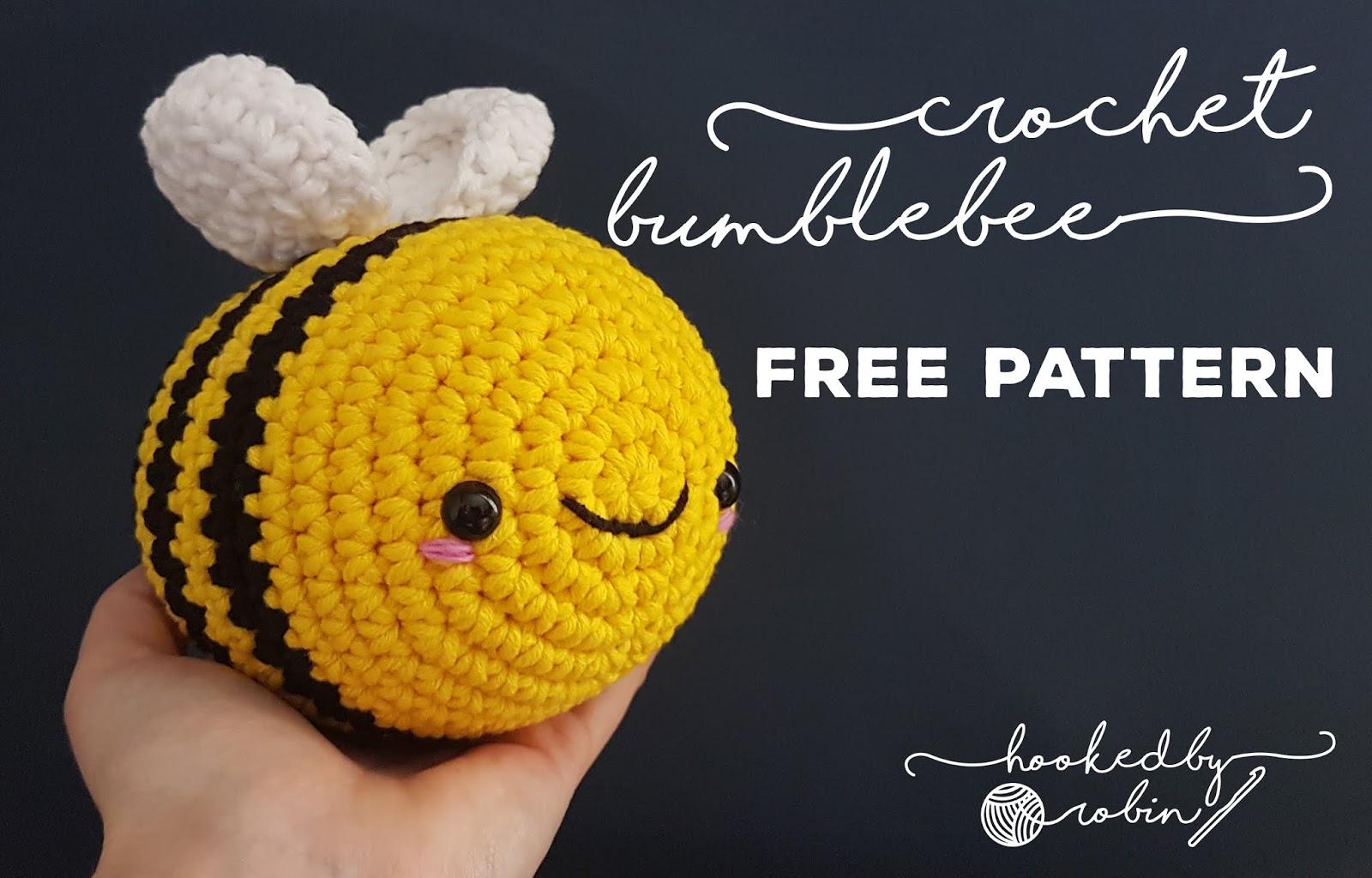 Amigurumi Bumblebee Free Crochet Pattern Video Tutorial Hooked 