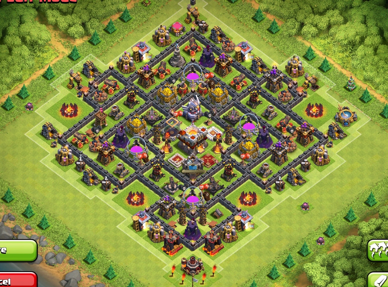 Town hall 11 farming base design #6 (clash of clans). 