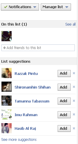 Where can i find close friends on facebook