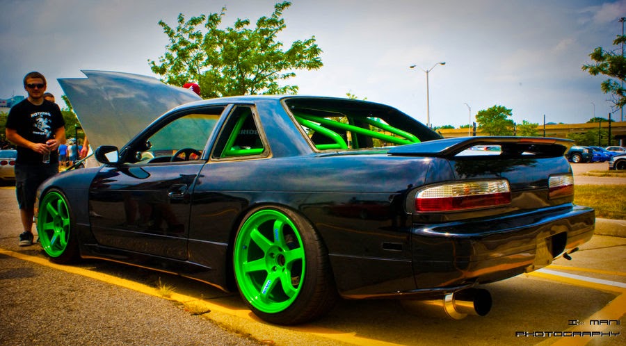 Ниссан 240 SX зеленый