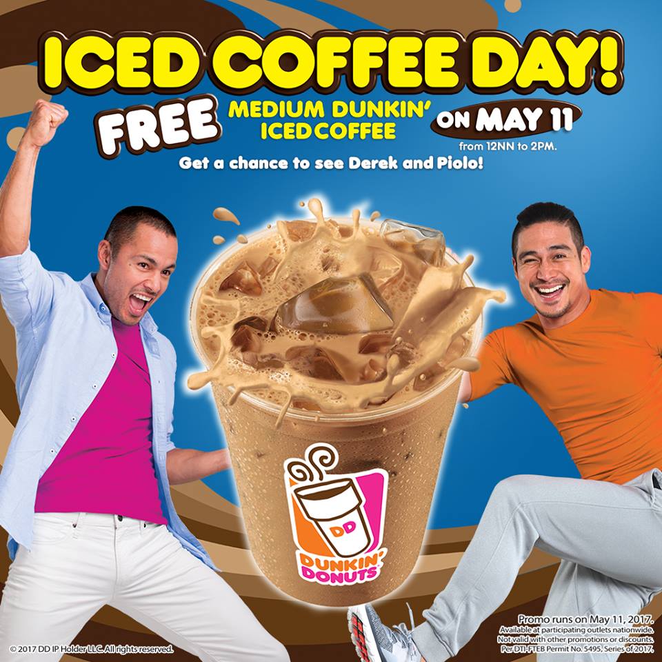 Manila Shopper Dunkin Donuts Iced Coffee Day May 11 2017