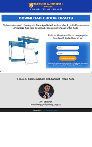 blogspot landingpage