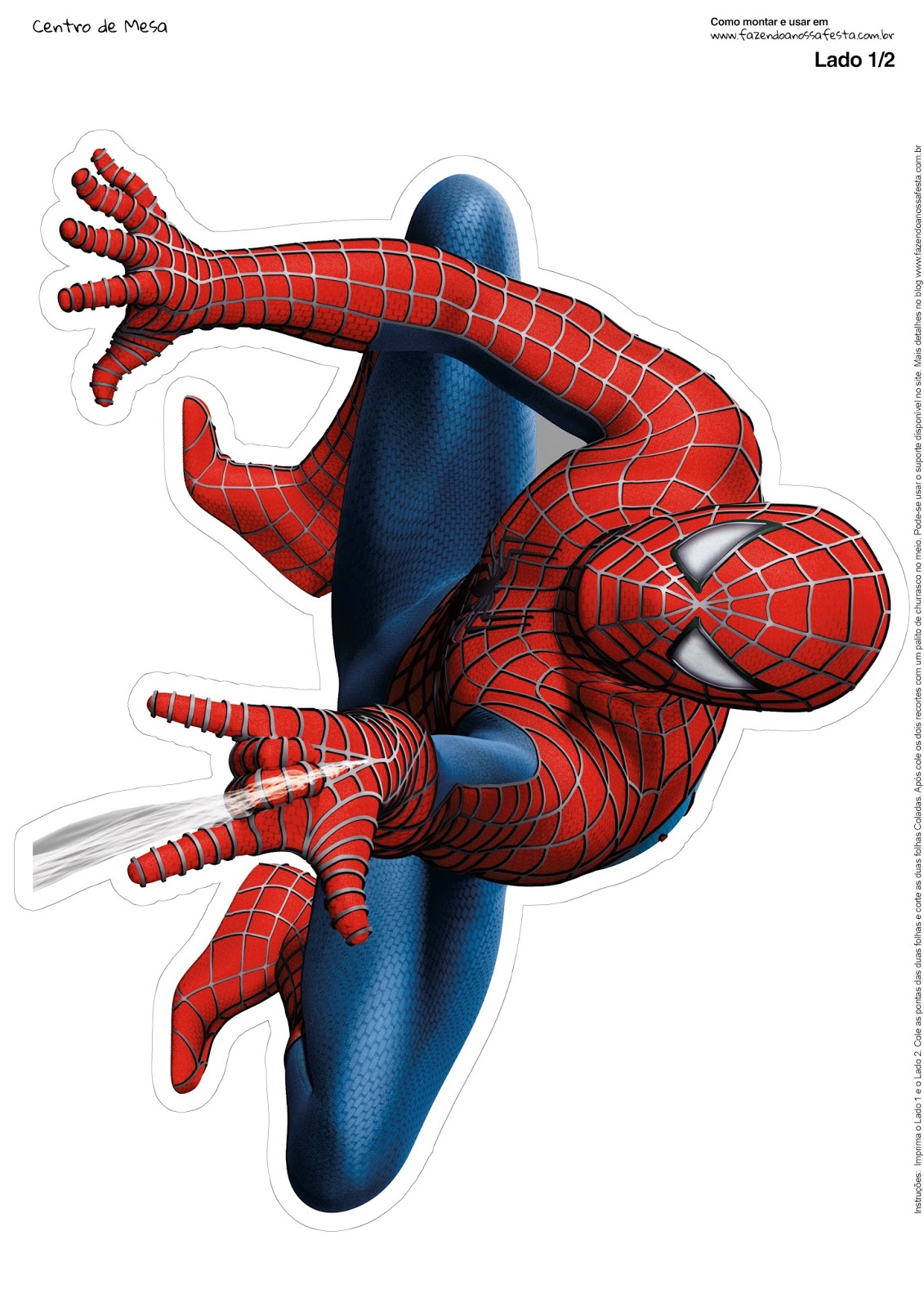 Spiderman Free Printable Centerpiece. Oh My Fiesta! for Geeks