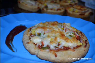MINI PIZZA RECIPE USING WHEAT FLOUR- WITH PIZZA DOUGH RECIPE USING YEAST