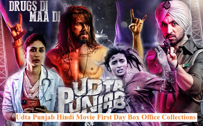 Udta Punjab Movie Box office Collection Latest Shahid Kapoor Movie Udta Punjab (2016) box office collection Verdict (Hit or Flop) wiki, report New Records, Overseas day and week end.