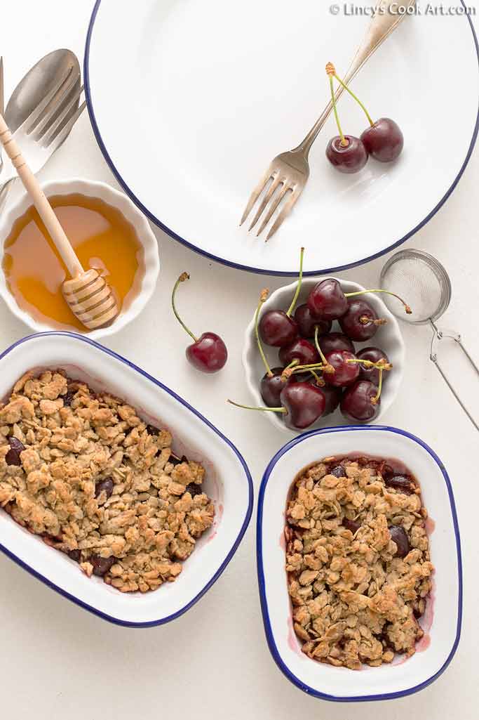 Cherry Muesli Crumble Lincy's Cook Art
