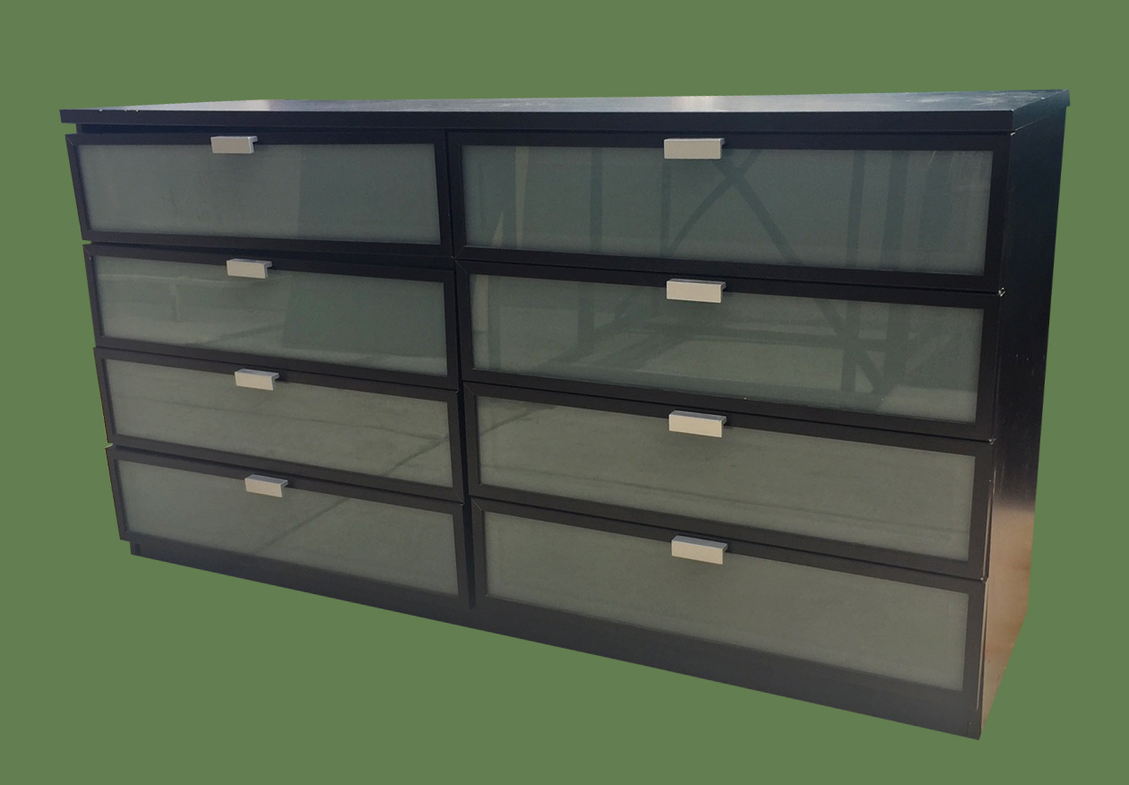 Uhuru Furniture Collectibles 8 Glass Drawer Front Ikea Dresser