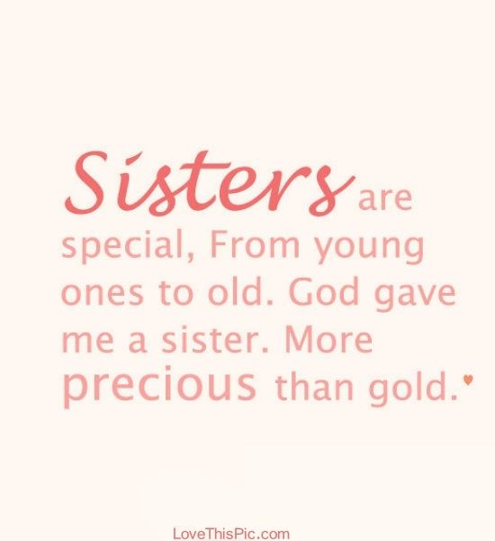 sisters are special