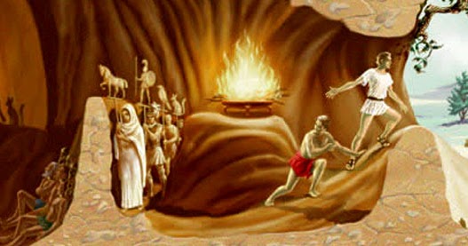 El mito de la caverna de Platón, un texto de lectura