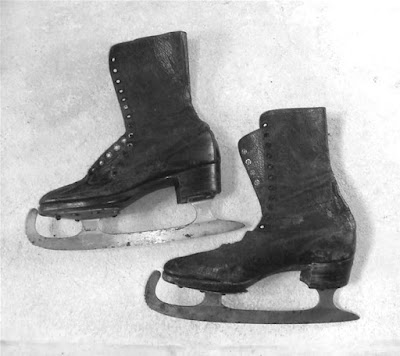 Ice skates owned by Canadian Figure Skating Champion Jeanne Chevalier