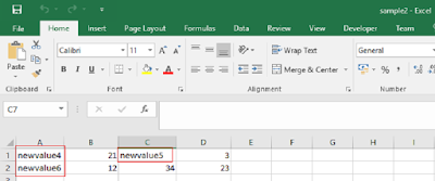 Generated Excel file 2