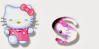 Alfabeto de Hello Kitty en diferentes posturas S. 