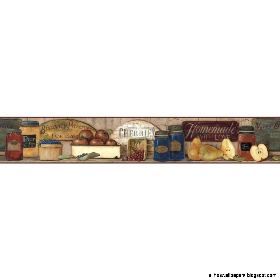 Country Preserves and Jams Wallpaper Border CB5514BDB   Wallpaper
