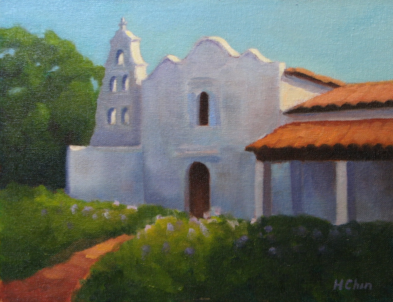 "Mission San Diego de Alcala" - 9 x 12