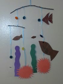 Found object kinetic art hanging mobile tutorial for kids