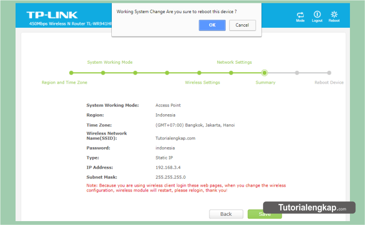 cara ganti password wifi tp link
